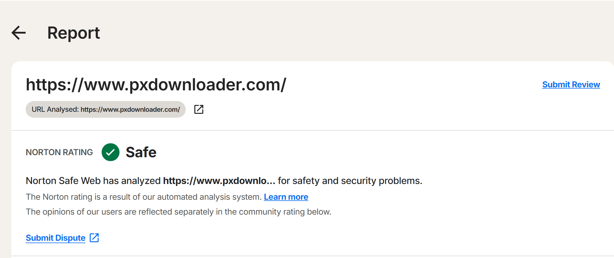 pxdownloader safety check