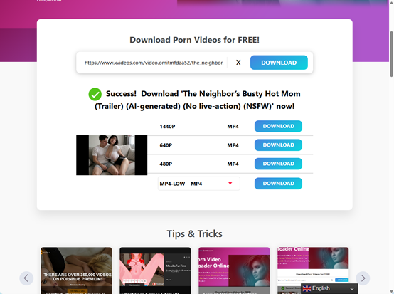 download porn video via pxdownloader